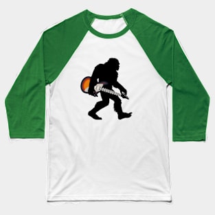 bigfoot love guitar Baseball T-Shirt